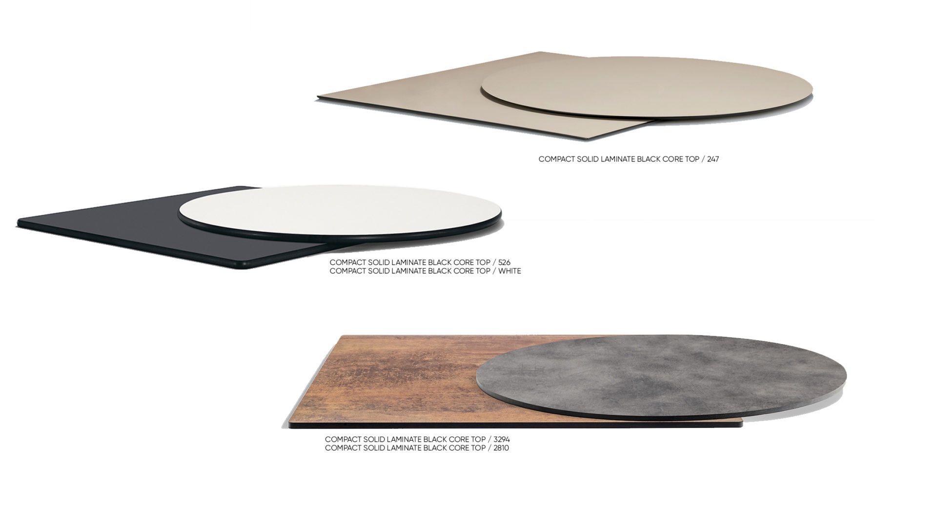 COMPACT SOLID LAMINATE BLACK CORE